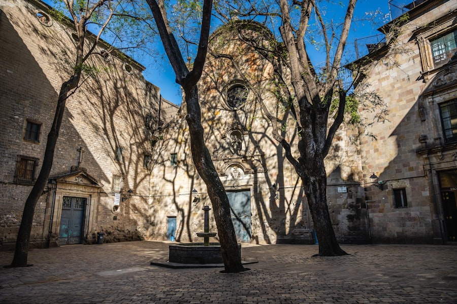 Courtyard in Barcelona's Gothic Quarter near the Picasso Museum